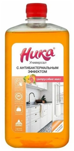 НИКА-УНИВЕРСАЛ Средство для мытья поверхностей (полов) с антибакт.эффектом Цитрус 1л